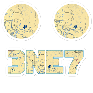 Pawlet Ranch Airport (3NE7) VFR Sectional Sticker Pack