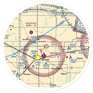 Wells Airport (3NE3) VFR Sectional Sticker (30 mile)