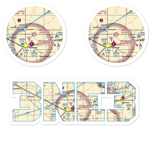 Wells Airport (3NE3) VFR Sectional Sticker Pack