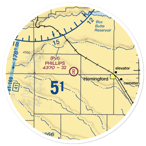 Phillips Private Airport (3NE2) VFR Sectional Sticker (20 mile)