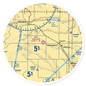 Phillips Private Airport (3NE2) VFR Sectional Sticker (30 mile)