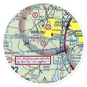 Womble Field (3NC9) VFR Sectional Sticker (20 mile)