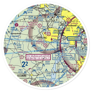 Womble Field (3NC9) VFR Sectional Sticker (30 mile)