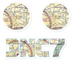 Maxwell Airport (3NC7) VFR Sectional Sticker Pack