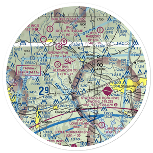 Flying Bj Airport (3NC5) VFR Sectional Sticker (30 mile)