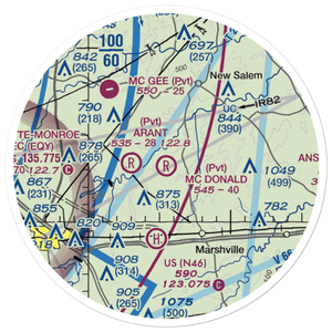 Mc Donald Field (3NC4) VFR Sectional Sticker (20 mile)