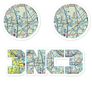 Tucker Field (3NC3) VFR Sectional Sticker Pack