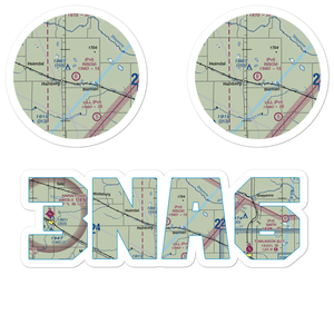 Risovi Ranch Strip (3NA6) VFR Sectional Sticker Pack