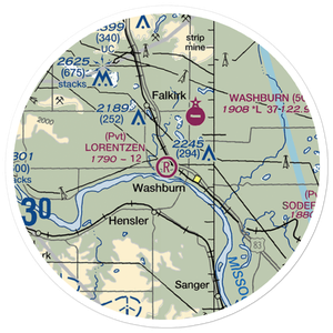 Lorentzen Airport (3NA2) VFR Sectional Sticker (20 mile)