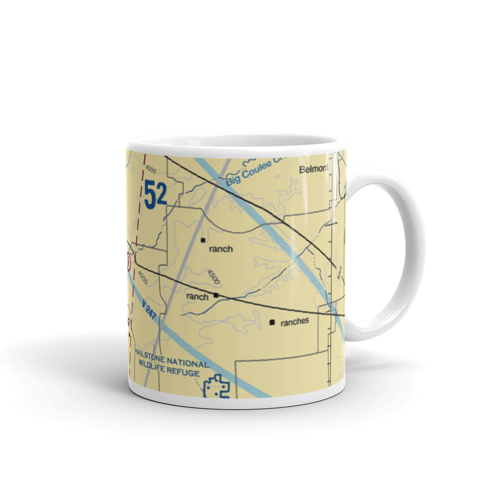 Three Cross Ranch Airport (3MT3) VFR Sectional  Mug 