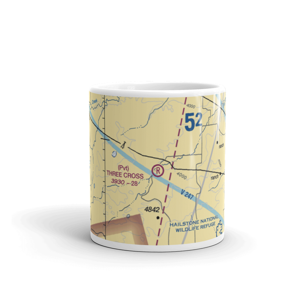 Three Cross Ranch Airport (3MT3) VFR Sectional  Mug 