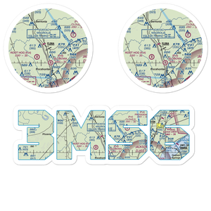 E E Lane Airport (3MS6) VFR Sectional Sticker Pack