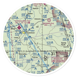 Thunderfoot Ranch Airport (3MS2) VFR Sectional Sticker (30 mile)