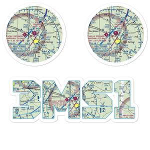 Thomas Field (3MS1) VFR Sectional Sticker Pack
