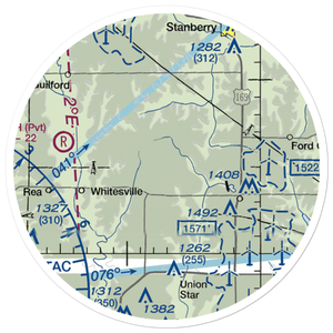 Fairbanks Airport (3MO7) VFR Sectional Sticker (20 mile)