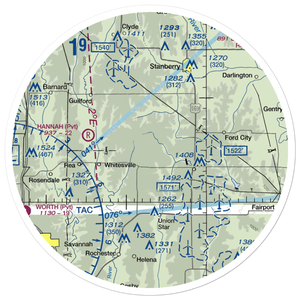 Fairbanks Airport (3MO7) VFR Sectional Sticker (30 mile)