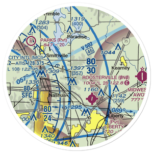 Kitty Hawk Estates Airport (3MO6) VFR Sectional Sticker (20 mile)