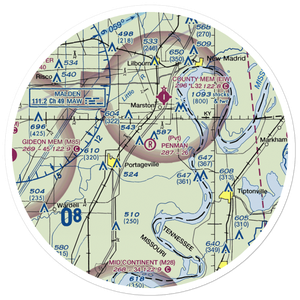 Penman Airport (3MO4) VFR Sectional Sticker (30 mile)