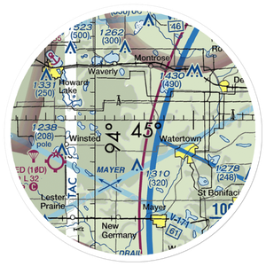 Schumacher Airport (3MN9) VFR Sectional Sticker (20 mile)