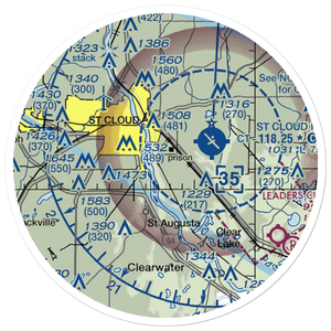 Aysta Field (3MN8) VFR Sectional Sticker (20 mile)