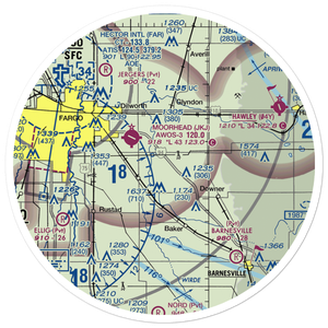 Blue Sky Airport (3MN7) VFR Sectional Sticker (30 mile)