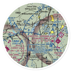 Stahlberg-Mohr Airport (3MN1) VFR Sectional Sticker (20 mile)