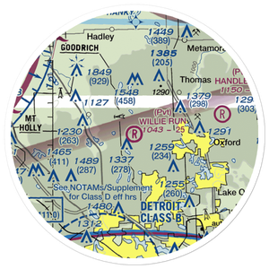 Willie Run Airport (3MI7) VFR Sectional Sticker (20 mile)