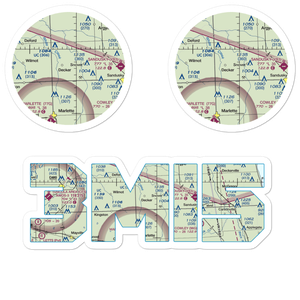 Innes Acres Airport (3MI5) VFR Sectional Sticker Pack