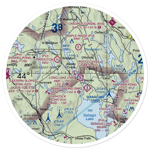 Mast Cove Seaplane Base (3ME8) VFR Sectional Sticker (30 mile)