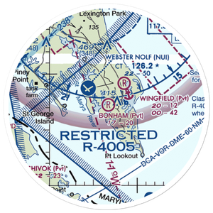 Chandler Airport (3MD9) VFR Sectional Sticker (20 mile)