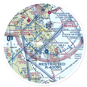 West St Mary's Airport (3MD6) VFR Sectional Sticker (30 mile)