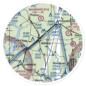 Hidden Hills Airport (3MD5) VFR Sectional Sticker (20 mile)