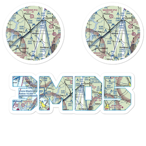 Hidden Hills Airport (3MD5) VFR Sectional Sticker Pack