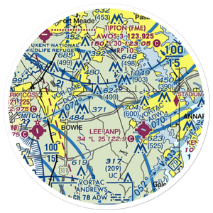 Fairview Airport (3MD4) VFR Sectional Sticker (20 mile)