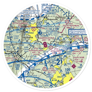 Burhans Memorial Airport (3MD0) VFR Sectional Sticker (30 mile)