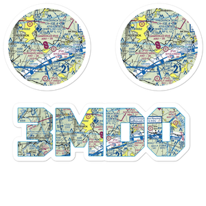 Burhans Memorial Airport (3MD0) VFR Sectional Sticker Pack