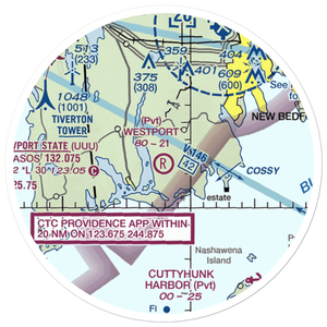 Westport Airport (3MA5) VFR Sectional Sticker (20 mile)