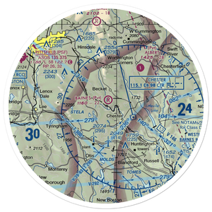 Baines Airport (3MA2) VFR Sectional Sticker (30 mile)