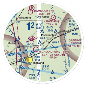 Compton Airport (3LL9) VFR Sectional Sticker (20 mile)