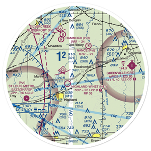 Compton Airport (3LL9) VFR Sectional Sticker (30 mile)