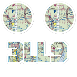 Compton Airport (3LL9) VFR Sectional Sticker Pack