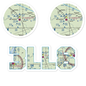Mc Leansboro Airport (3LL8) VFR Sectional Sticker Pack