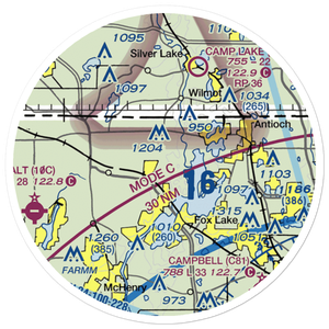 Pillow Hill Airport (3LL4) VFR Sectional Sticker (20 mile)