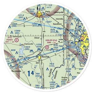 Kibler Airport (3LL3) VFR Sectional Sticker (30 mile)