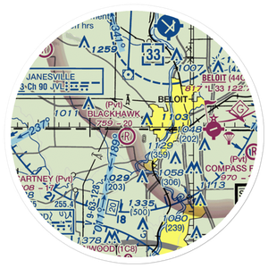 Miller Airport (3LL0) VFR Sectional Sticker (20 mile)