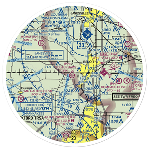 Miller Airport (3LL0) VFR Sectional Sticker (30 mile)
