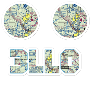 Miller Airport (3LL0) VFR Sectional Sticker Pack