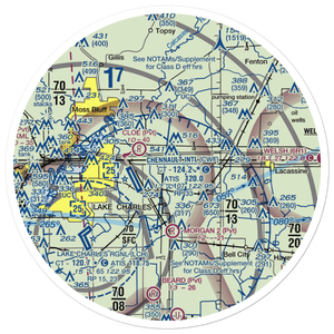 Morgan Crop Service Airport (3LA9) VFR Sectional Sticker (30 mile)