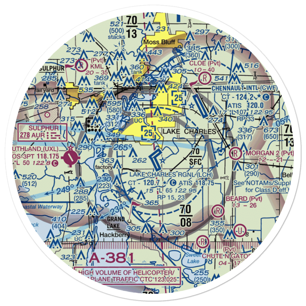 Open A-1 Ranch Airport (3LA8) VFR Sectional Sticker (30 mile) 