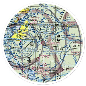 Morgan Crop Service Nr 2 Airport (3LA6) VFR Sectional Sticker (30 mile)